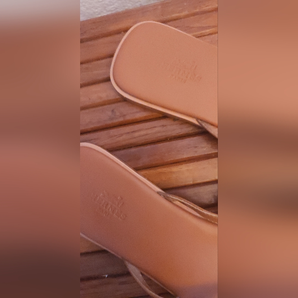 HERMES KELLY Brown Sandals with Silver Details - Picture 4 of 8